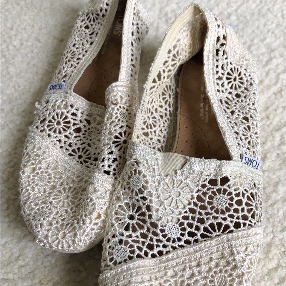 TOMS Alpargata Crochet Slip On